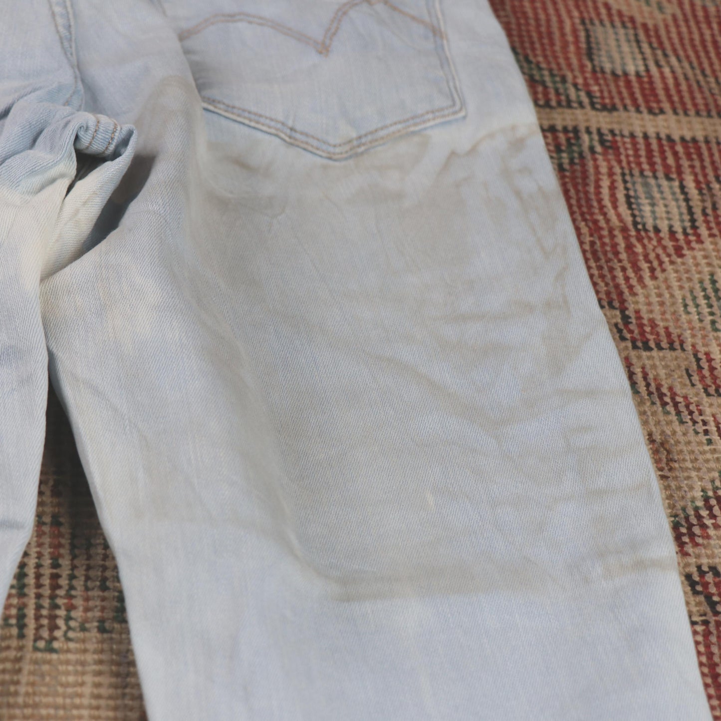 Levi's W26 L24 Skinny Classic Ripped Style Blue Denim Jeans