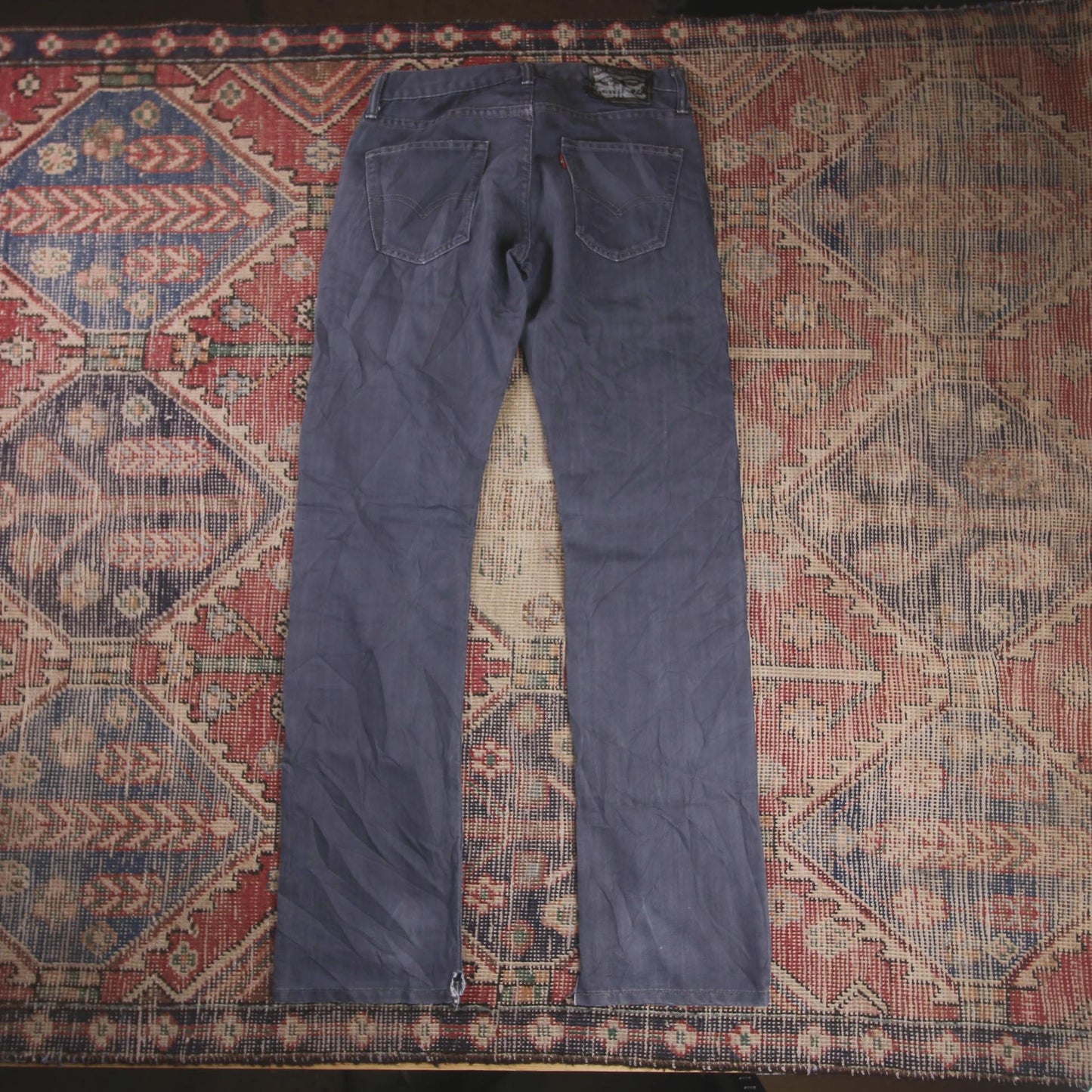 Levi's W28 L33 Straight Leg Blue Denim Jeans