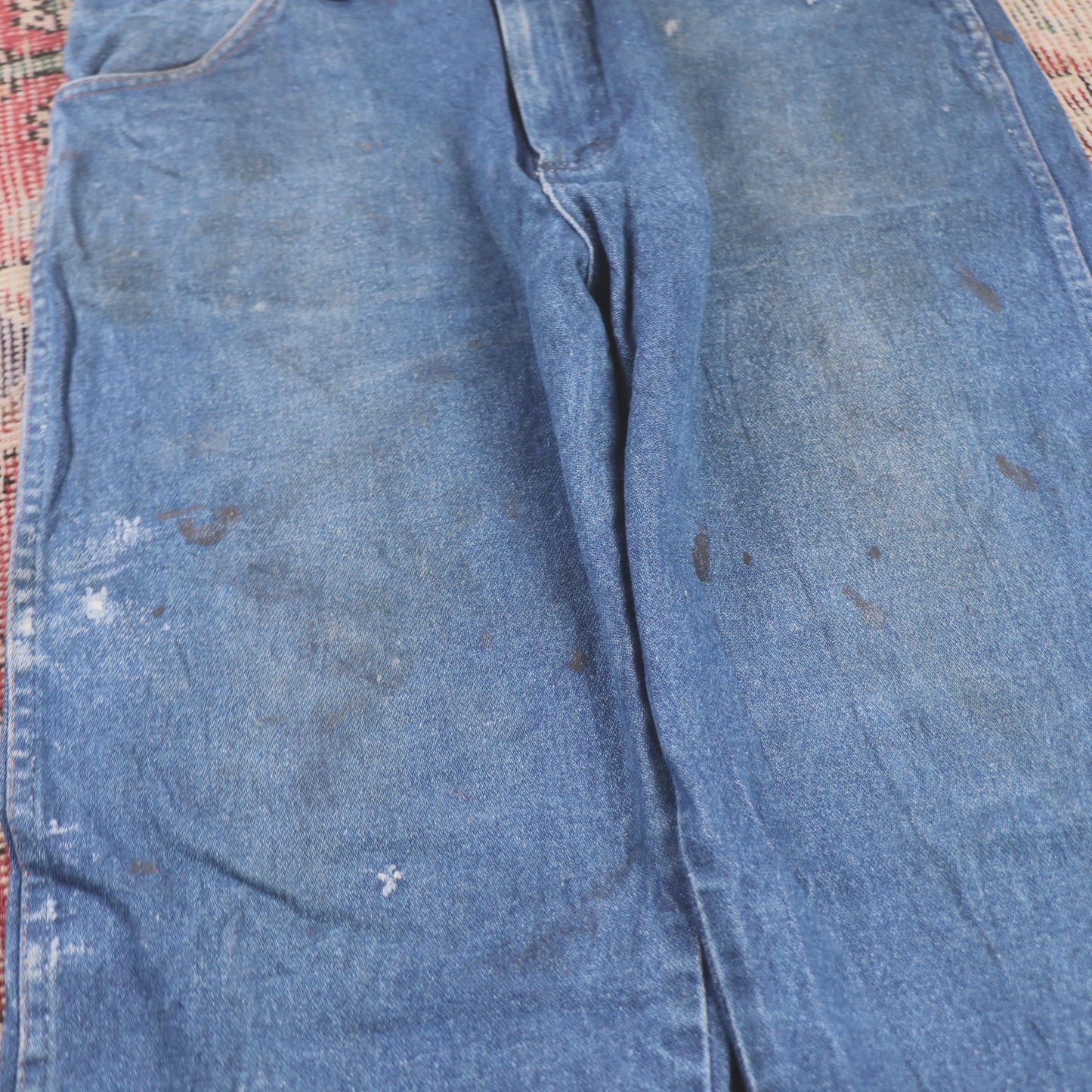 Wrangler W36 L28 Straight Leg Blue Denim Jeans