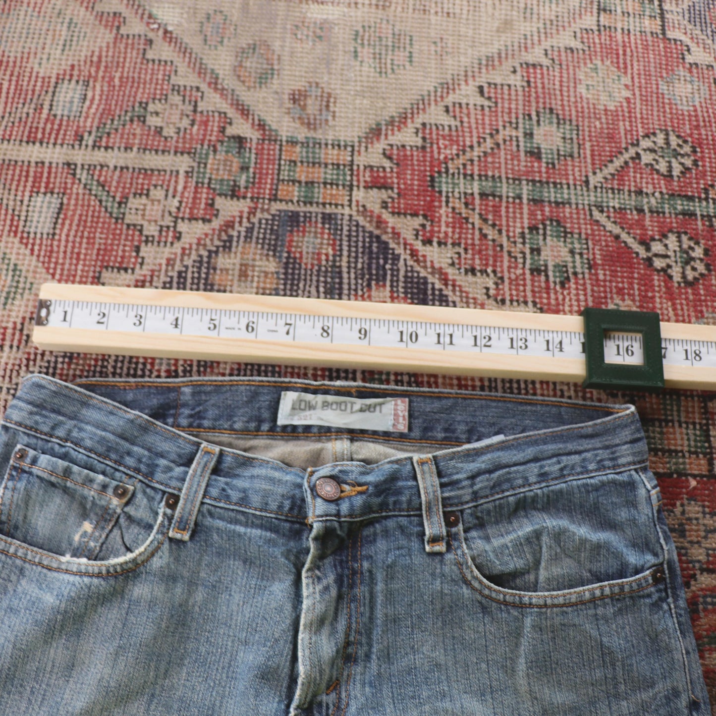 Levi's 527 Red Tab W32 L31 Bootcut Blue Denim Jeans