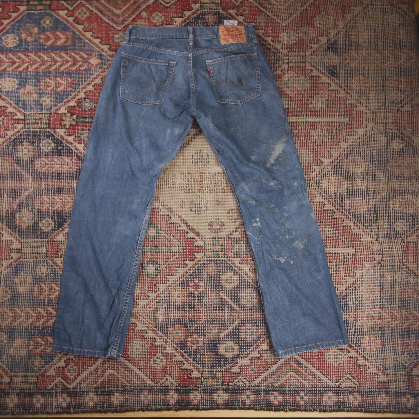 Levi's 514 W28 L27 Straight Leg Relaxed Fit Blue Denim Jeans