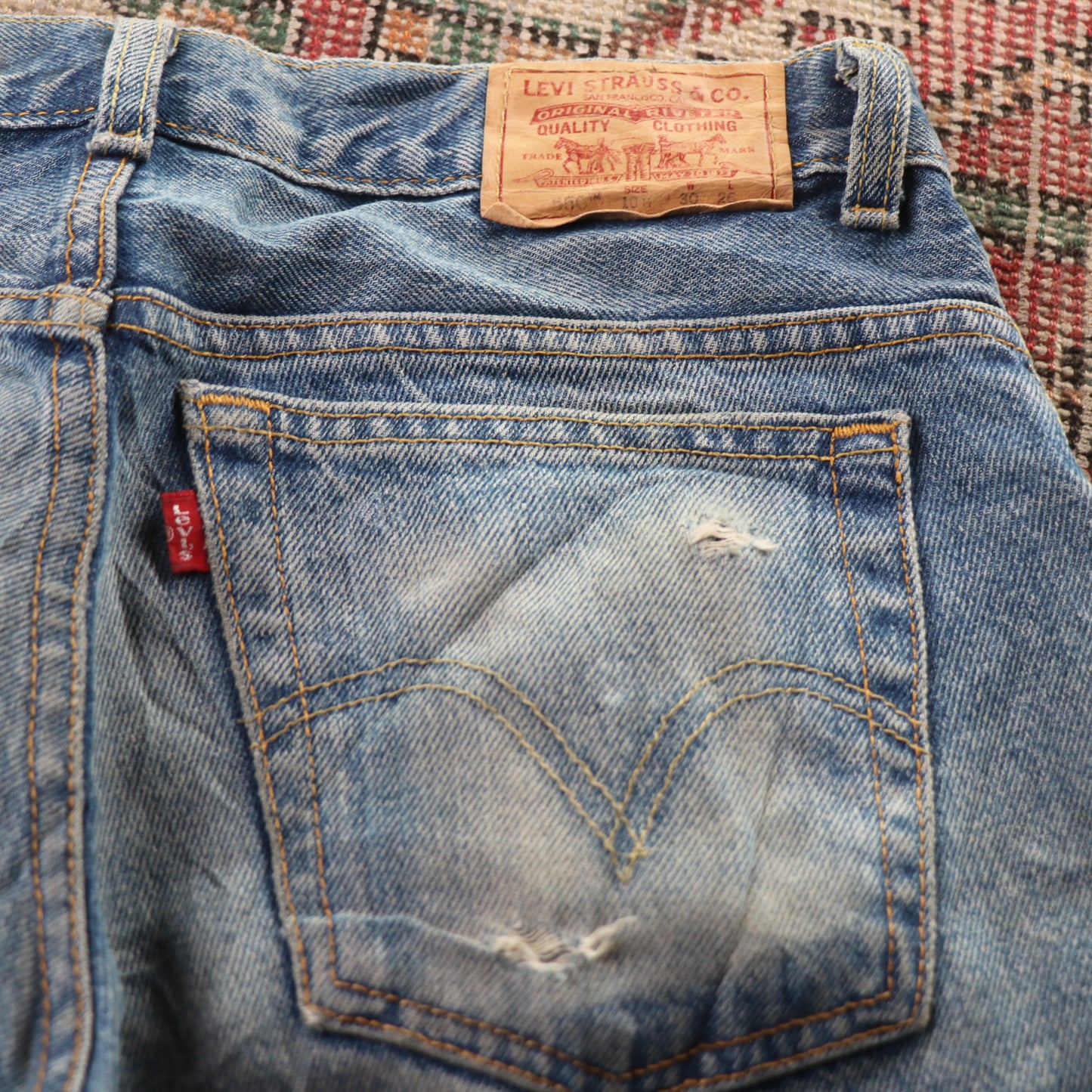 Levi's 560 Red Tab W30 L24 Comfort Fit Blue Denim Jeans