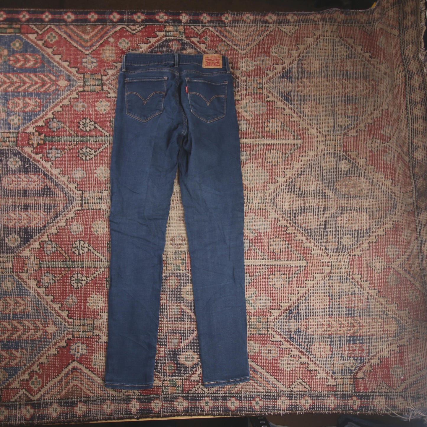 Levi's 711 W26 L29 Skinny Blue Denim Jeans