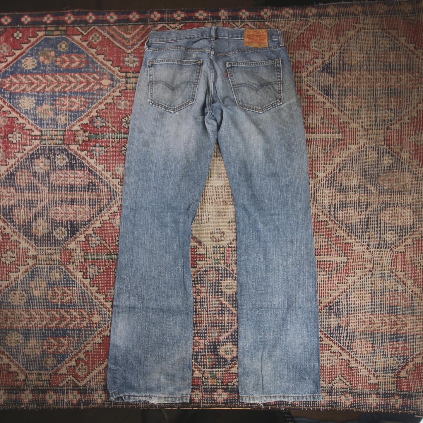 Levi's 559 W34 L33 Straight Leg Relaxed Fit Blue Denim Jeans