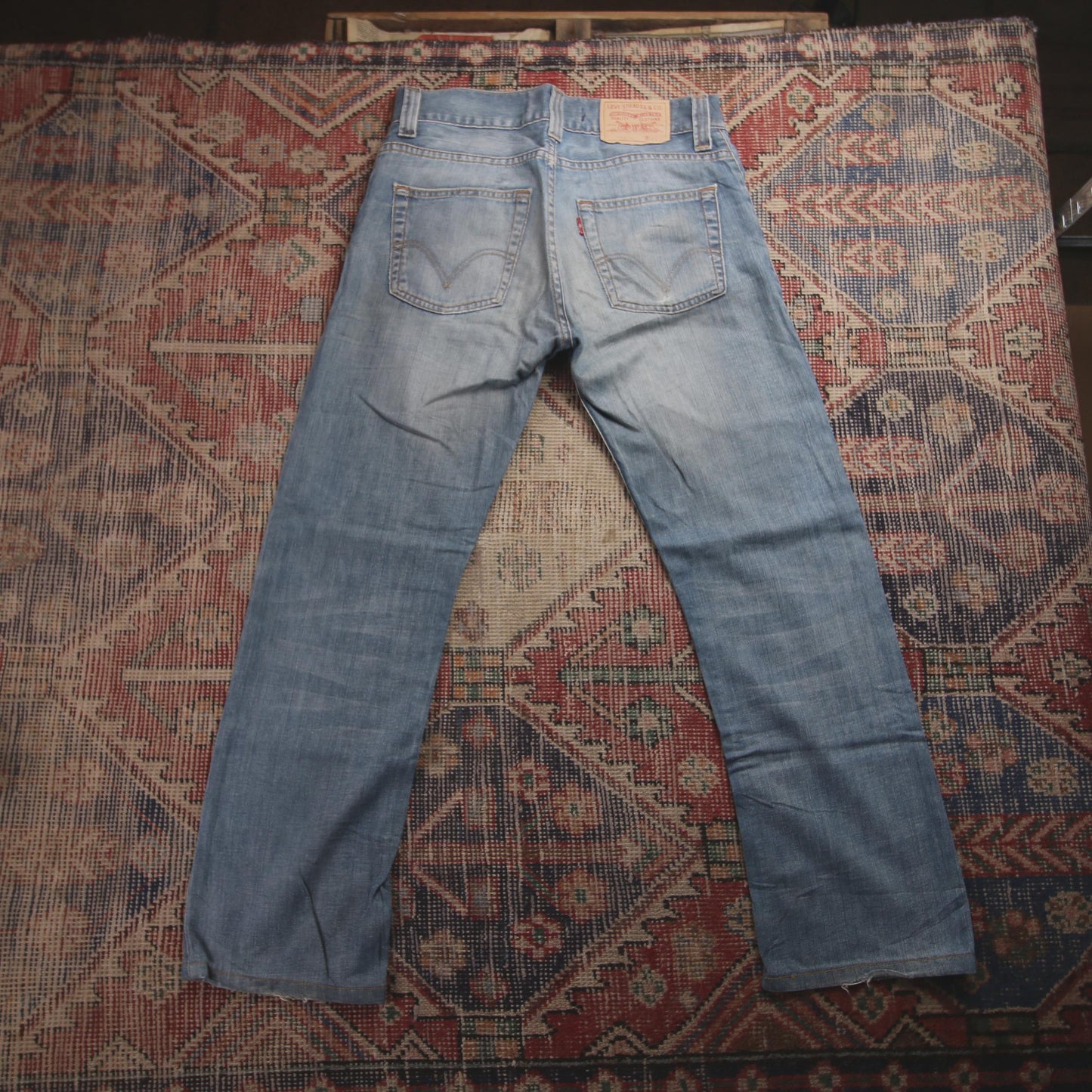 Levi's 506 W32 L28 Straight Leg Blue Denim Jeans
