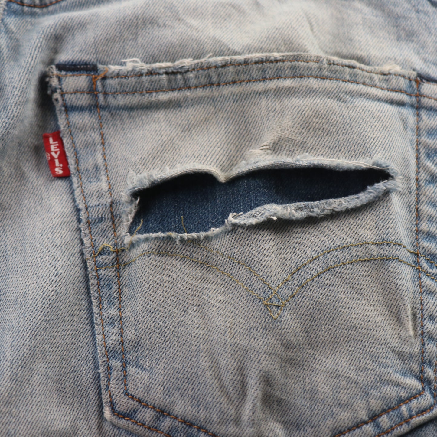 Levi's 512 Red Tab W32 L31 Tapered Leg Slim Fit Blue Denim Jeans