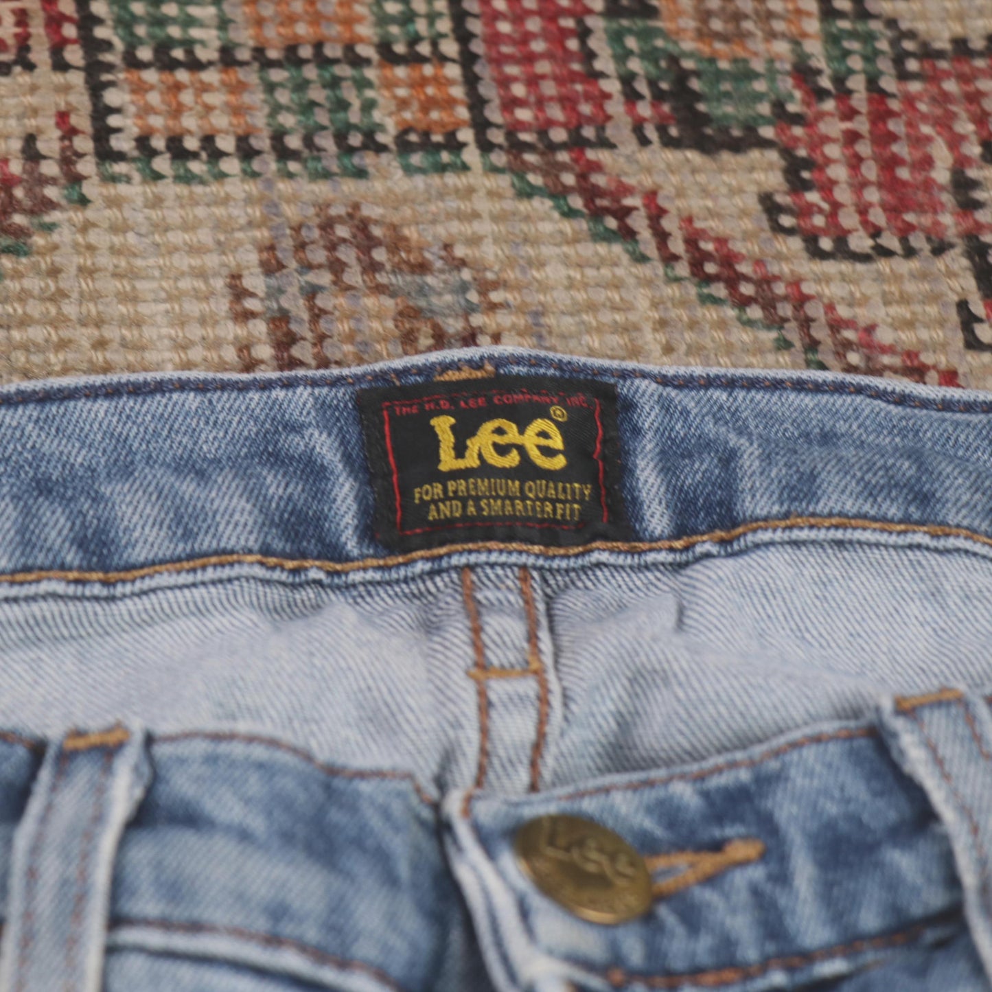 Lee W30 L30 Skinny Classic Ripped Style Blue Denim Jeans