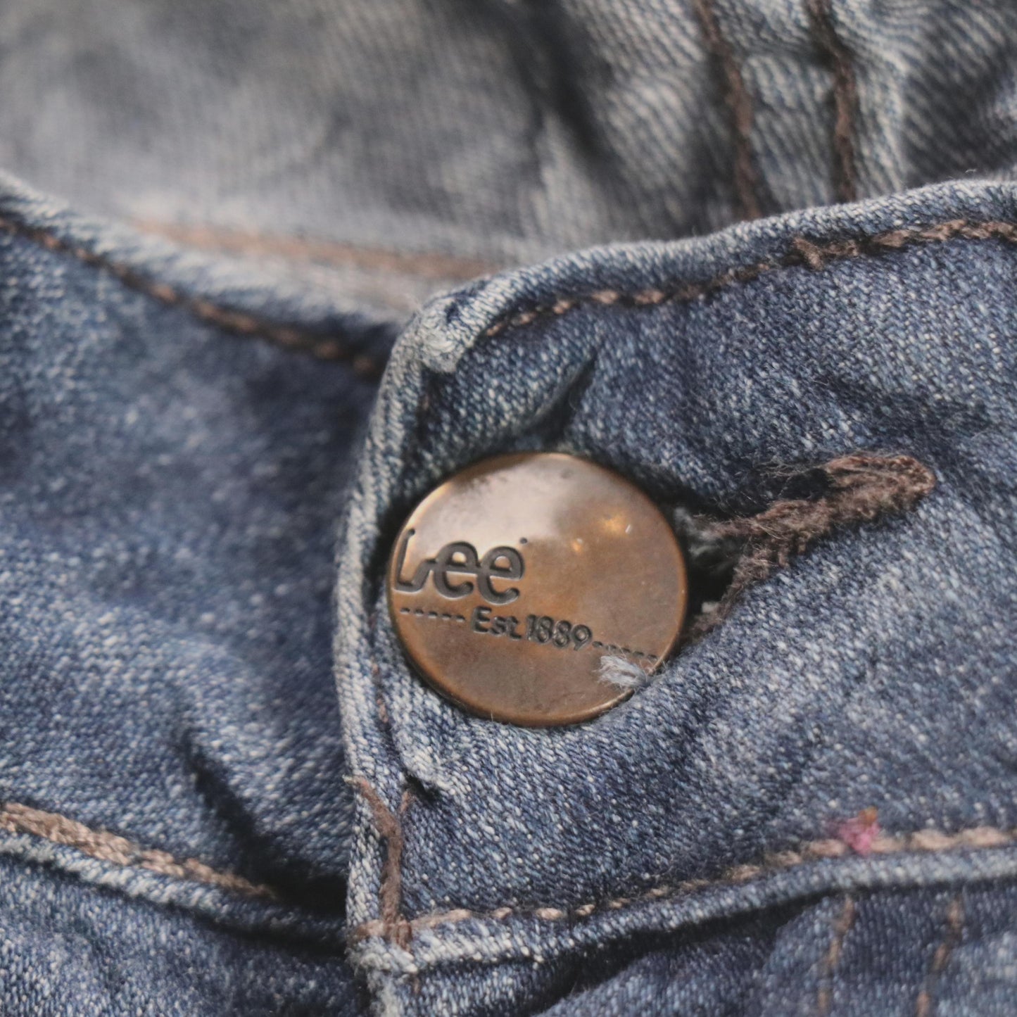 Lee W36 L26 Straight Leg Loose Fit Blue Denim Jeans