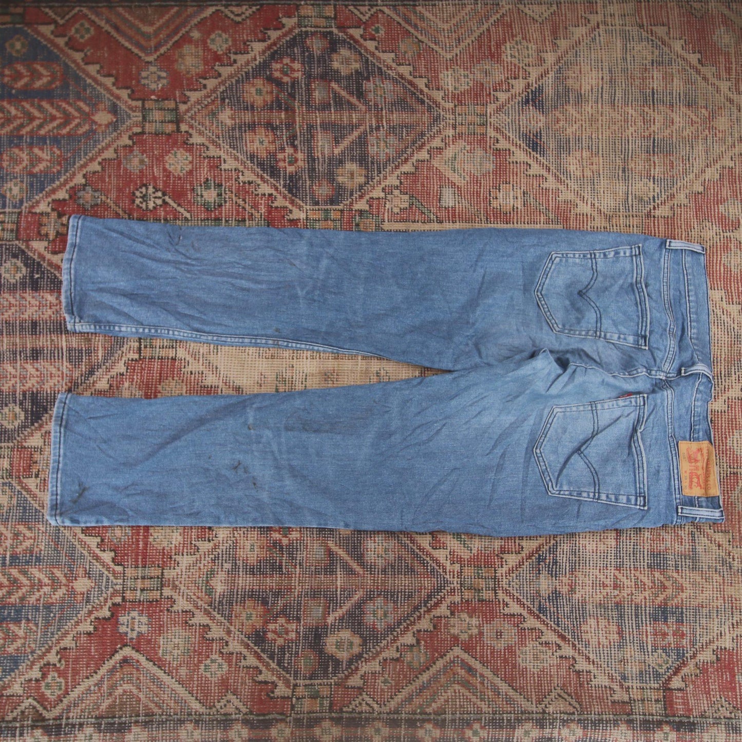Levi's 514 W34 L29 Straight Leg Blue Denim Jeans