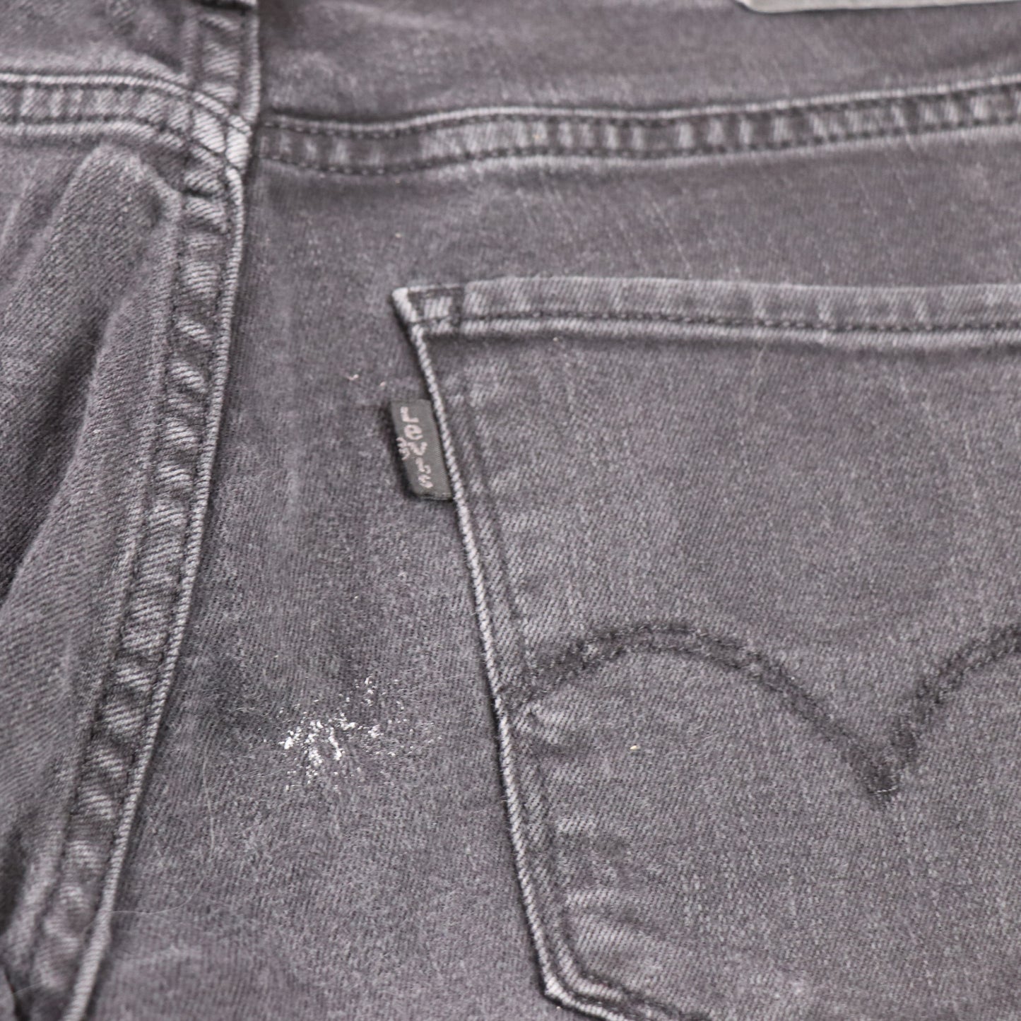 Levi's 314 W30 L29 Straight Leg Black Denim Jeans