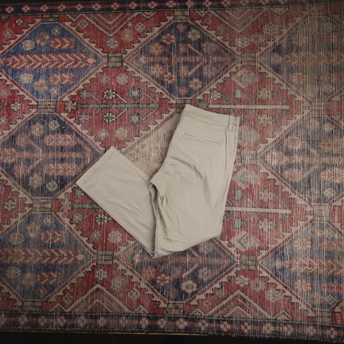 Dickies W30 L27 Straight Leg Beige Cotton Blend Trousers