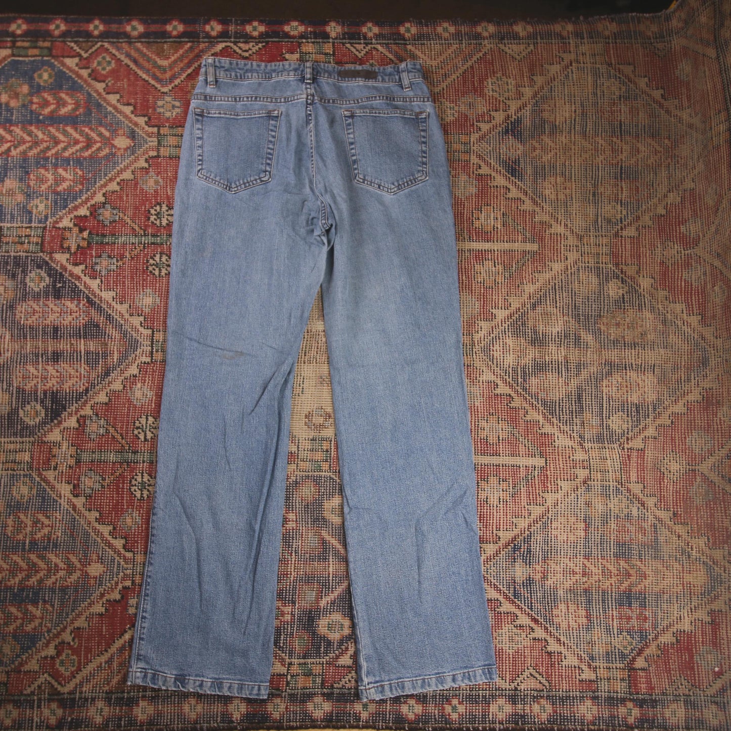 Lee W30 L31 Straight Leg Loose Fit Blue Denim Jeans