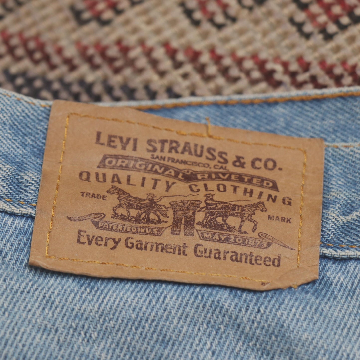 Levi's Orange Tab W32 L30 Straight Leg Blue Denim Jeans