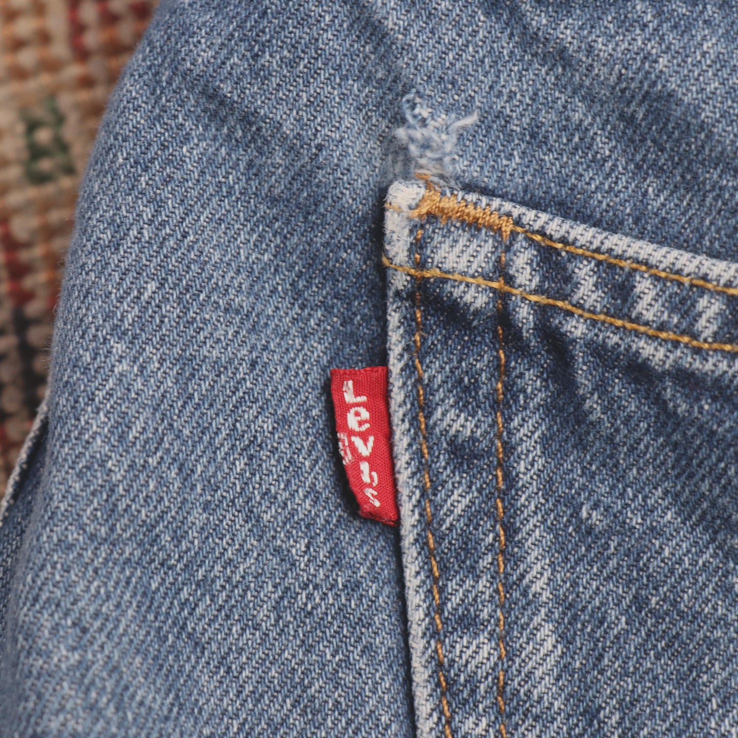 Levi's 505 W36 L28 Straight Leg Regular Fit Blue Denim Jeans