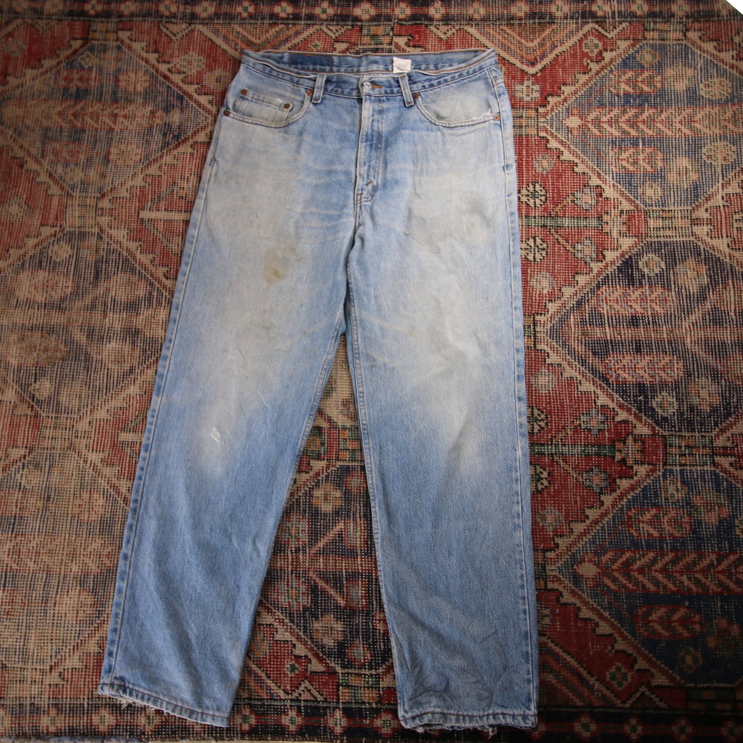 Levi's 550 W34 L30 Tapered Leg Relaxed Fit Blue Denim Jeans