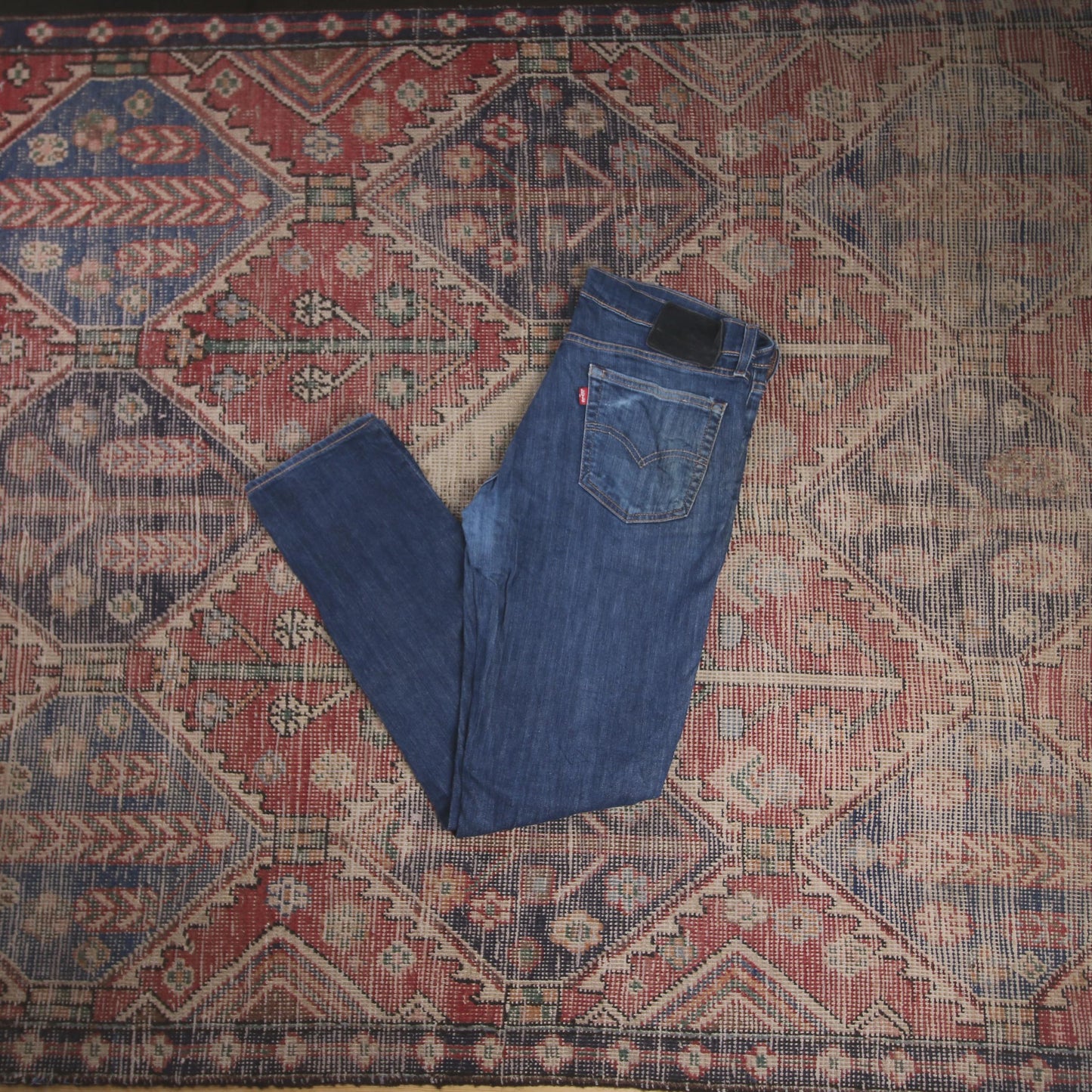 Levi's W34 L31 Slim Fit Blue Denim Jeans
