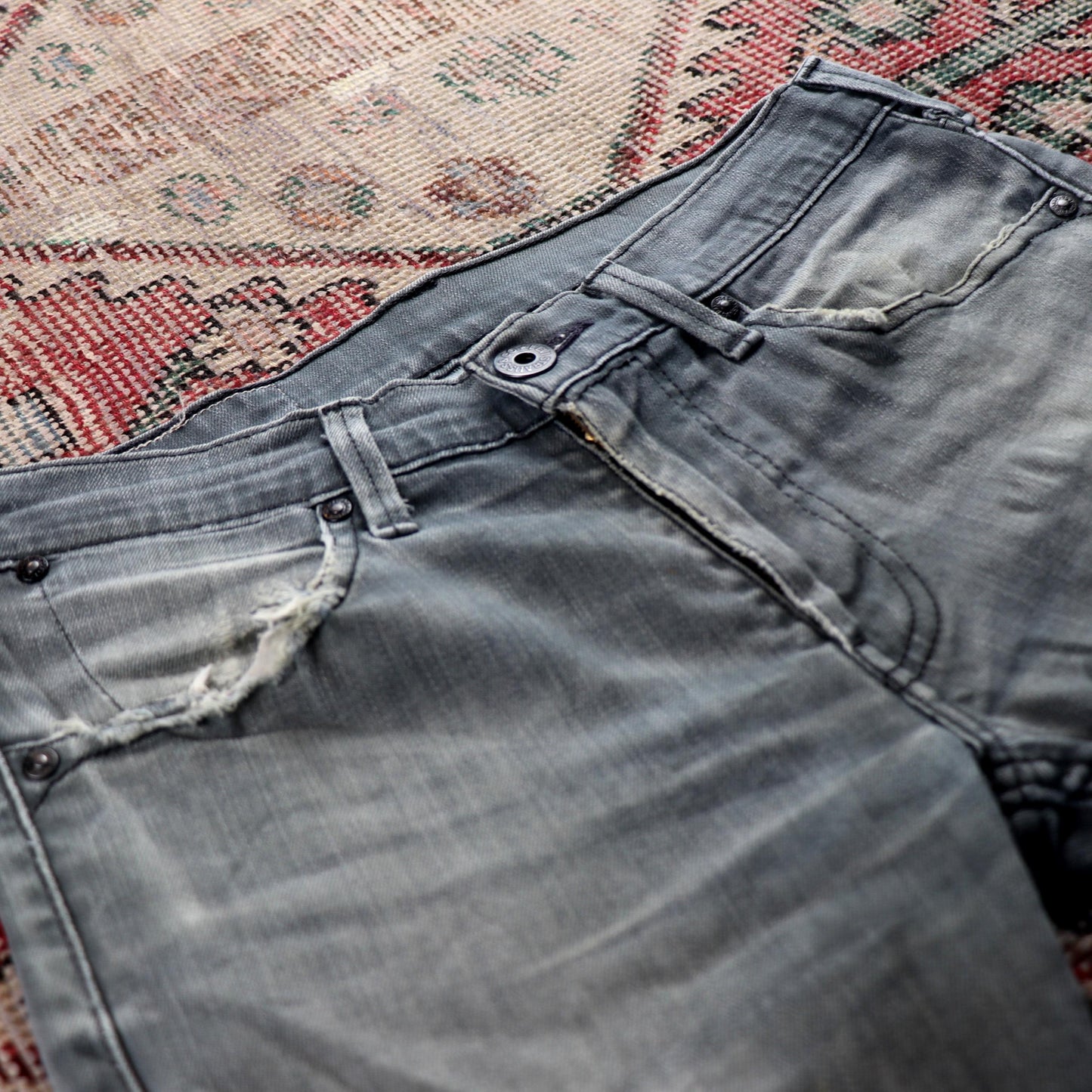 Levi's W30 L29 Slim Fit Grey Denim Jeans