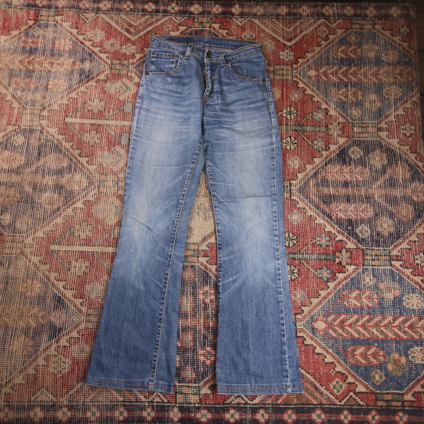 Levi's 525 W24 L29 Bootcut Slim Fit Blue Denim Jeans