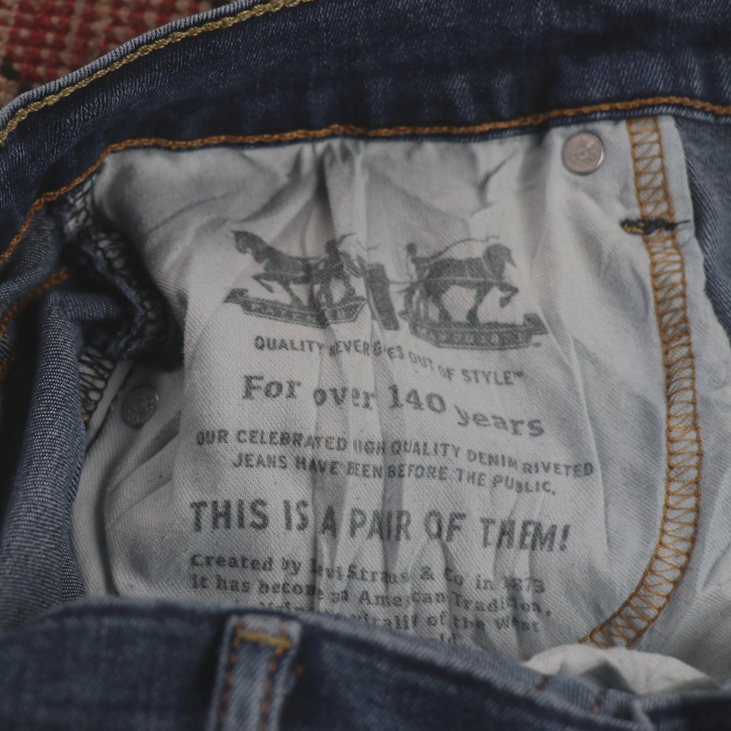 Levi's W30 L31 Straight Leg Blue Denim Jeans
