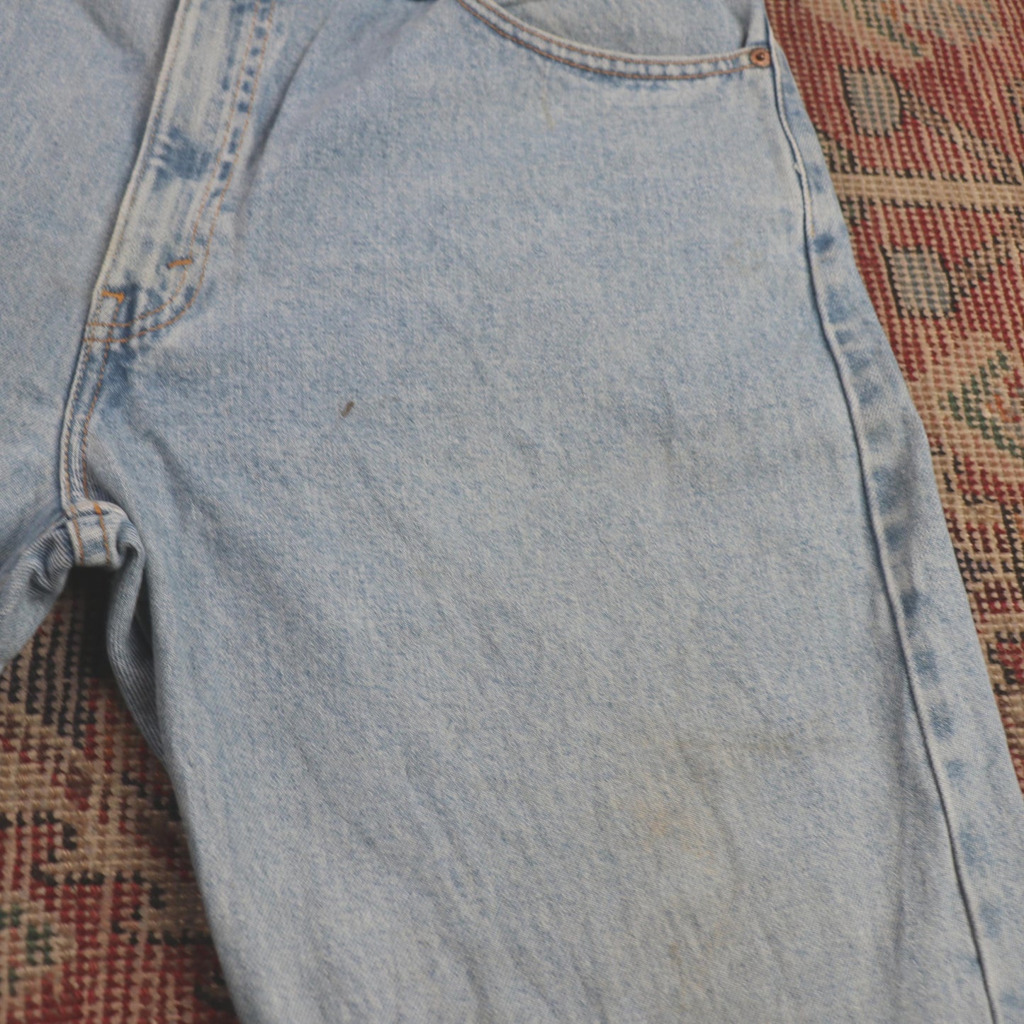 Levi's 505 W34 L33 Straight Leg Regular Fit Blue Denim Jeans