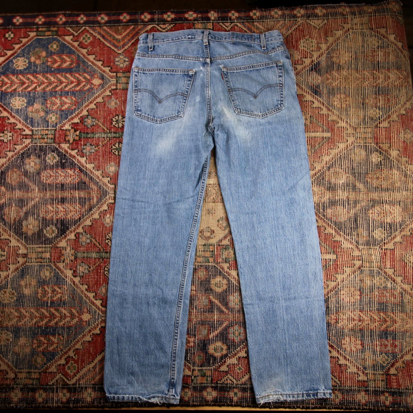 Levi's 505 W38 L30 Straight Leg Regular Fit Blue Denim Jeans