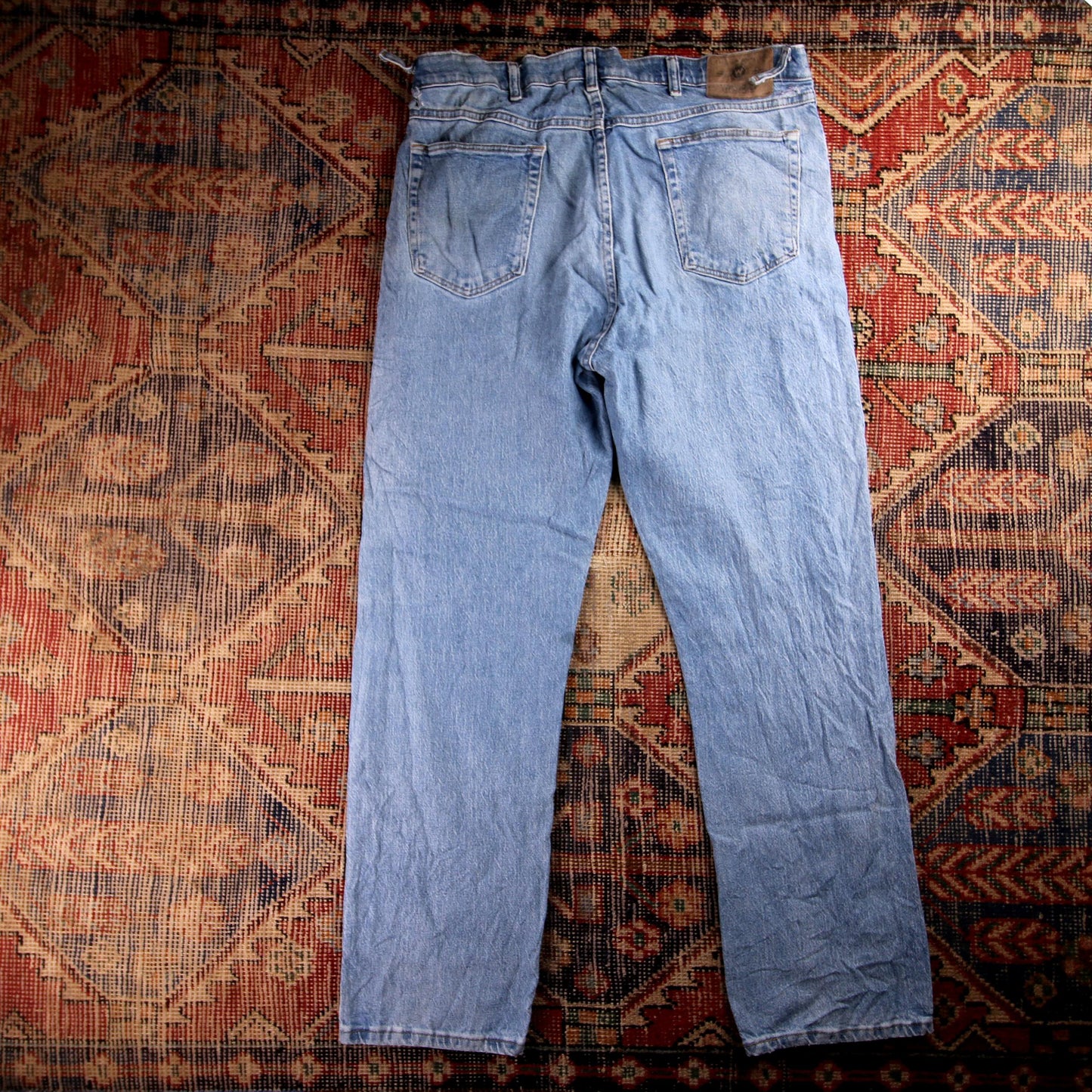 Wrangler W36 L31 Straight Leg Blue Denim Jeans