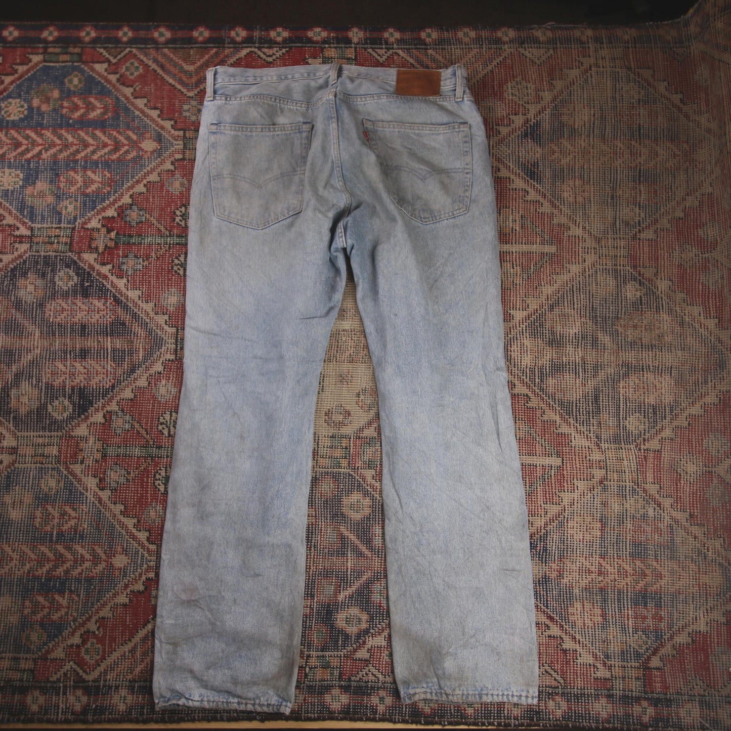 Levi's 551 W38 L31 Straight Leg Loose Fit Blue Denim Jeans