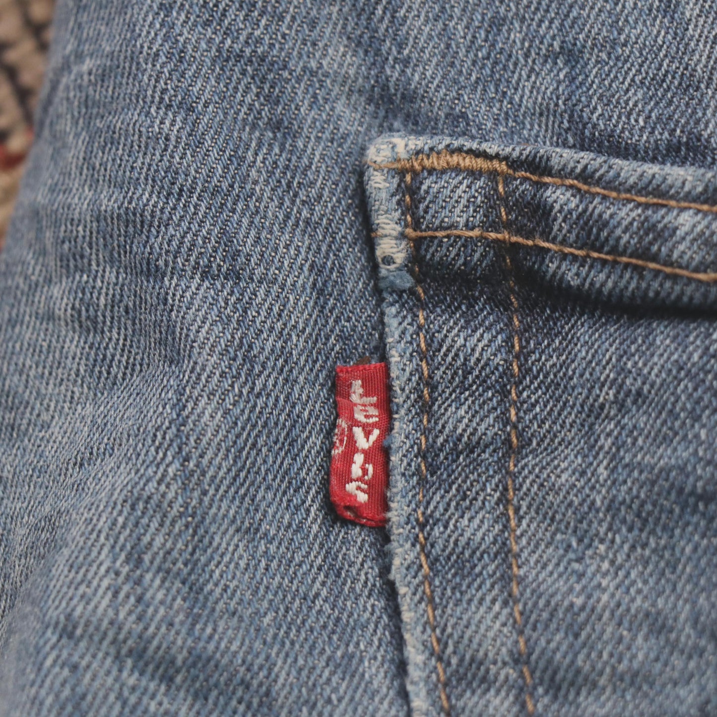 Levi's W38 L33 Straight Leg Blue Denim Jeans