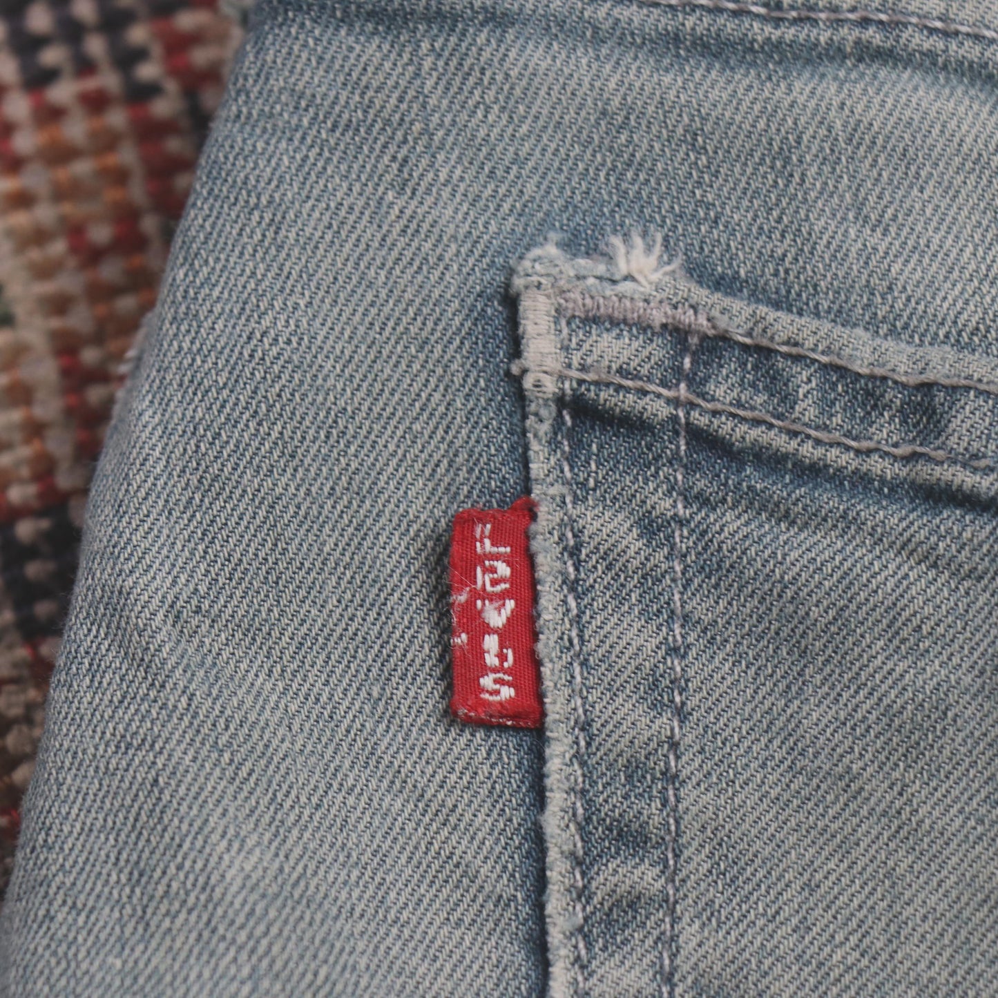 Levi's 511 W32 L30 Slim Fit Classic Ripped Style Blue Denim Jeans