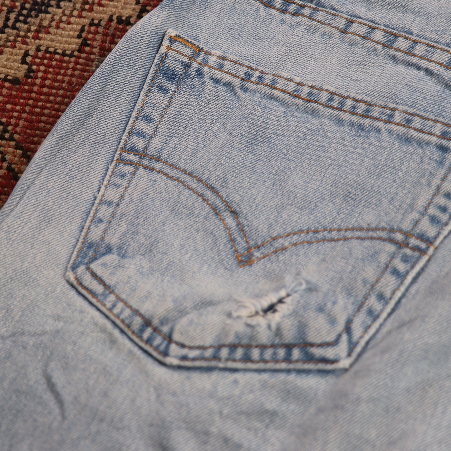 Levi's 505 W36 L29 Straight Leg Regular Fit Blue Denim Jeans