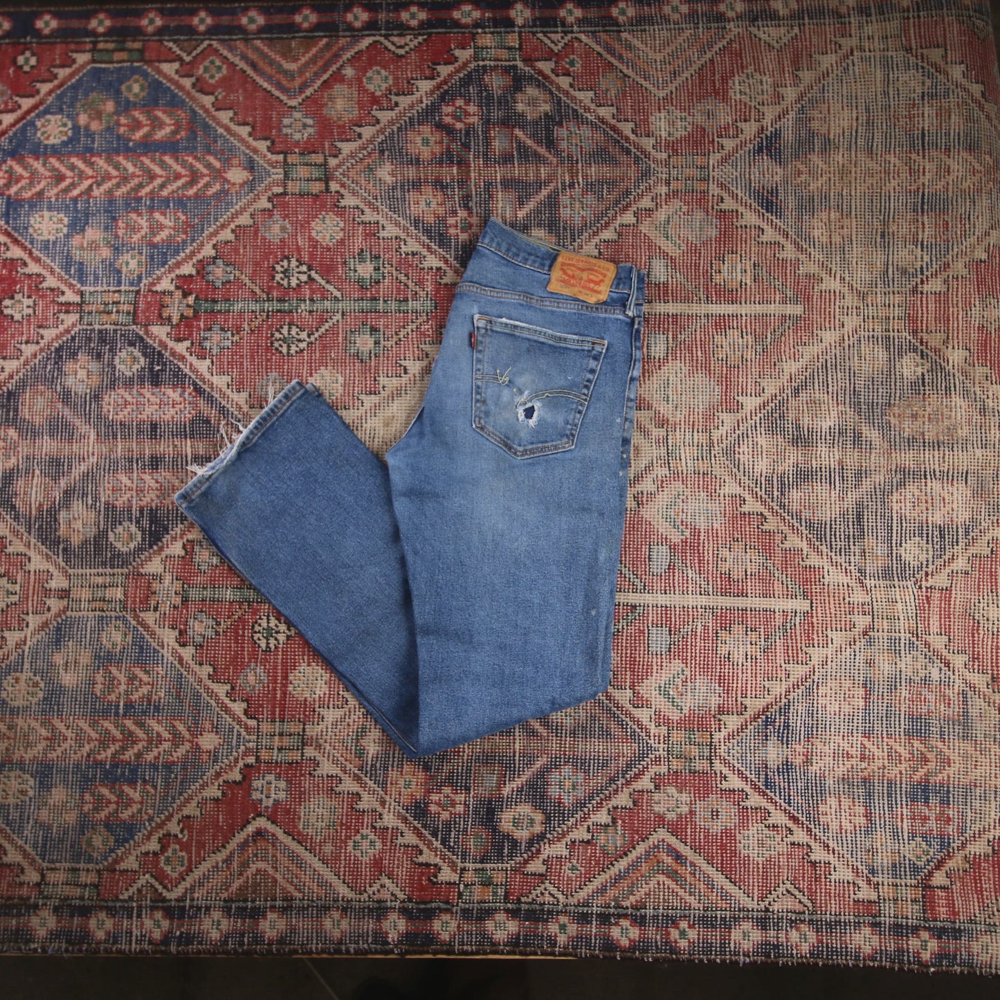 Levi's 527 W34 L32 Bootcut Blue Denim Jeans