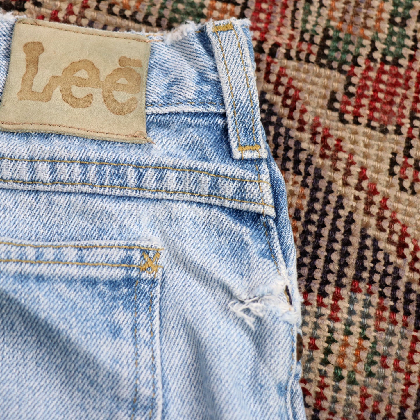 Lee W32 L31 Straight Leg Relaxed Fit Blue Denim Jeans