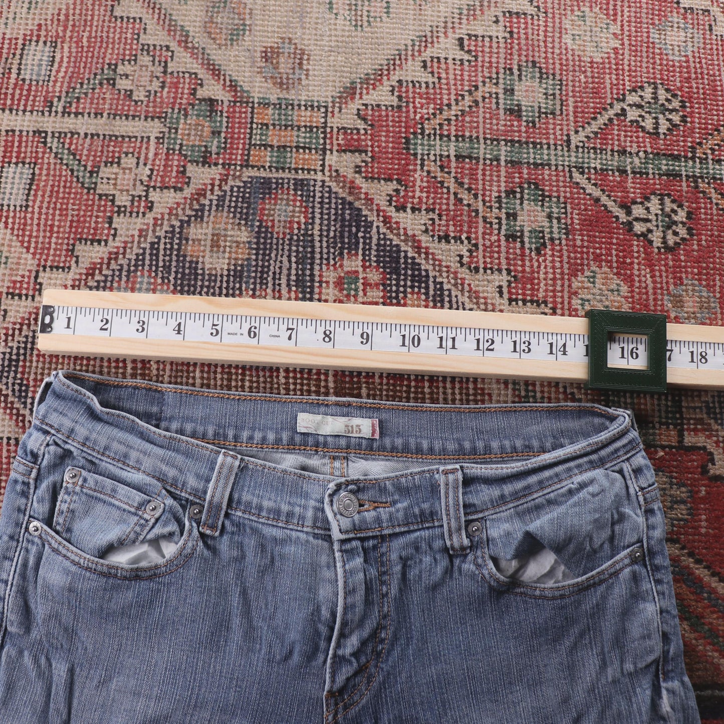 Levi's 515 Red Tab W32 L32 Flared Blue Denim Jeans