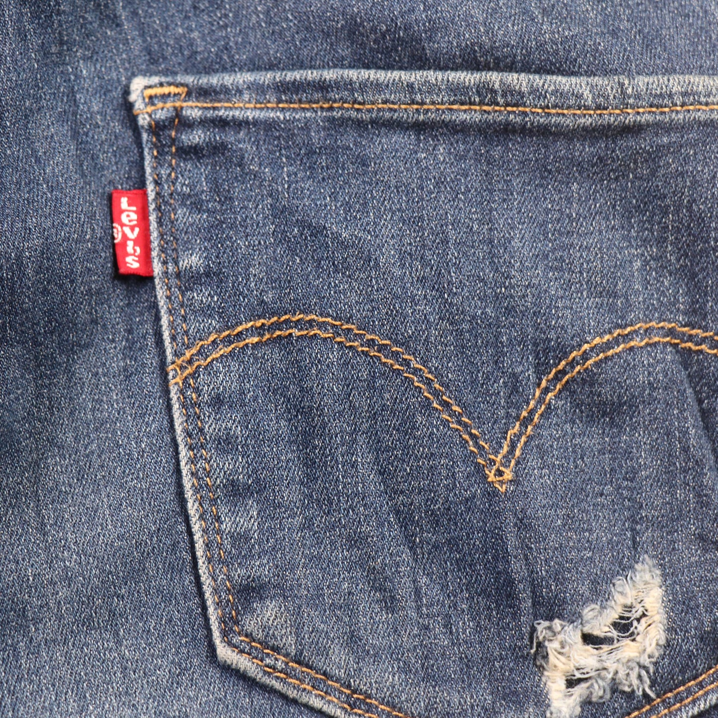 Levi's 721 Red Tab W28 L27 Skinny Blue Denim Jeans