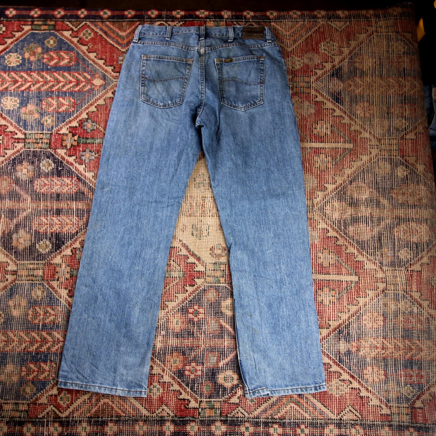 Lee W30 L30 Straight Leg Relaxed Fit Blue Denim Jeans