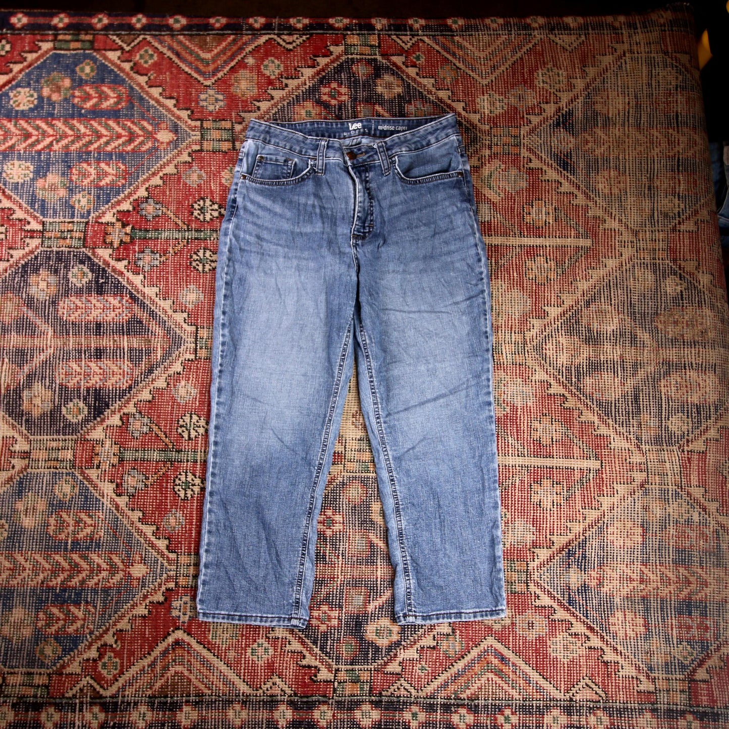 Lee W30 L22 Capri Blue Denim Jeans