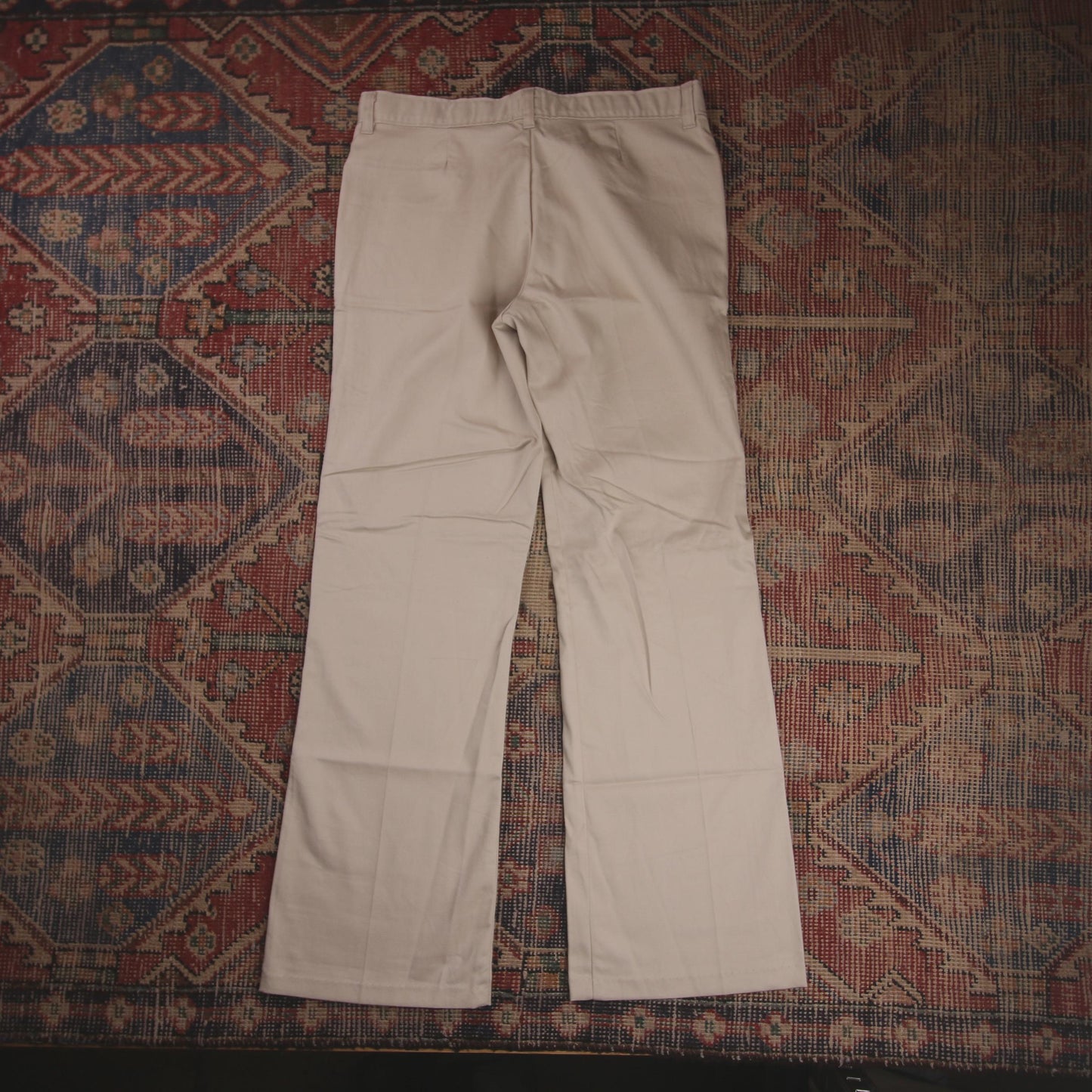 Dickies W32 L28 Straight Leg Beige Cotton Blend Trousers