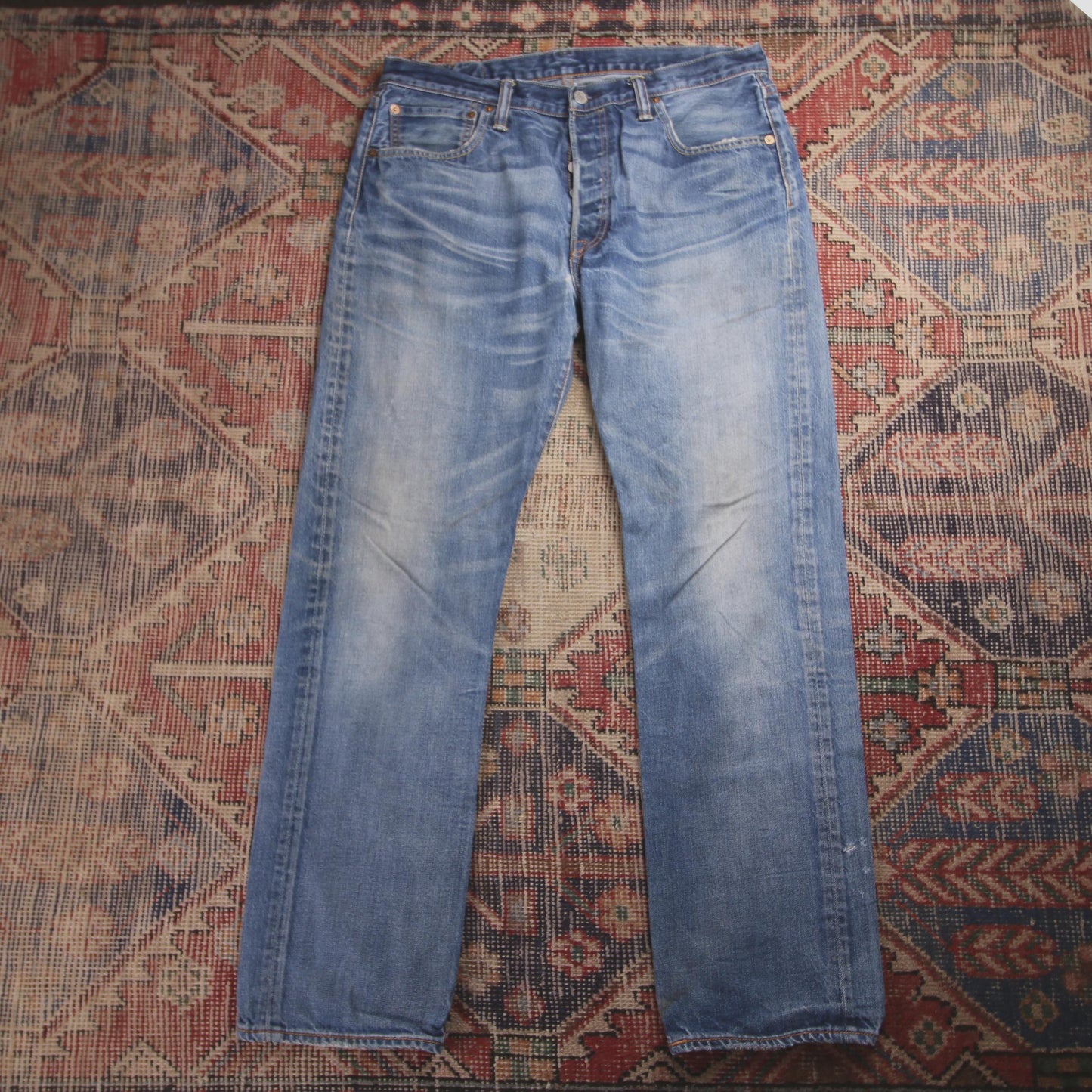 Levi's 501 W32 L30 Original Fit Blue Denim Jeans