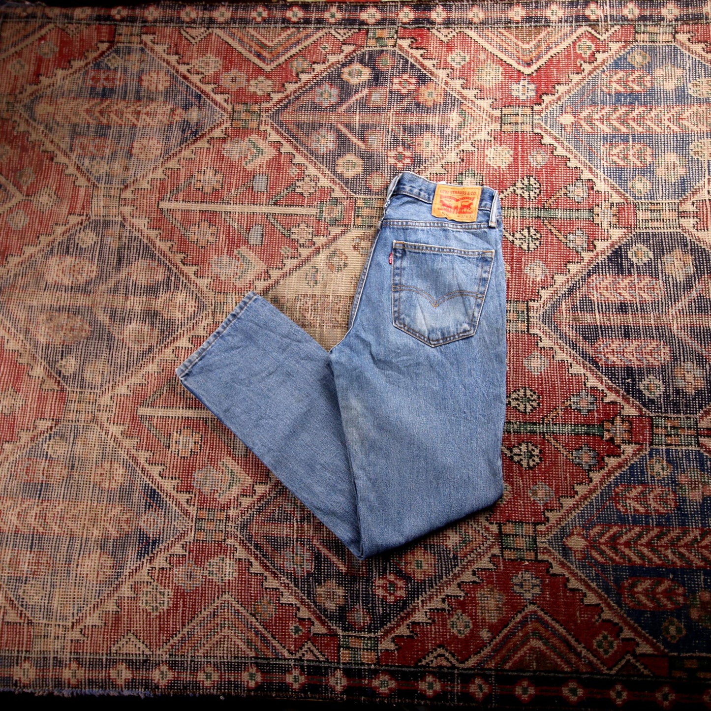 Levi's 516 W32 L31 Straight Leg Blue Denim Jeans