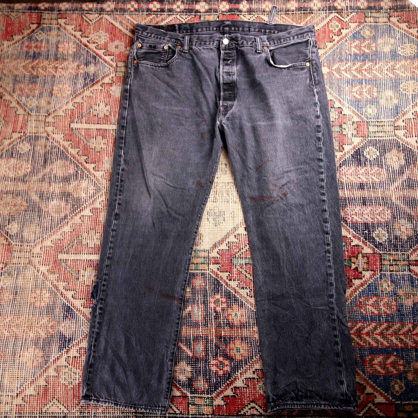 Levi's 501 W40 L29 Original Fit Black Denim Jeans