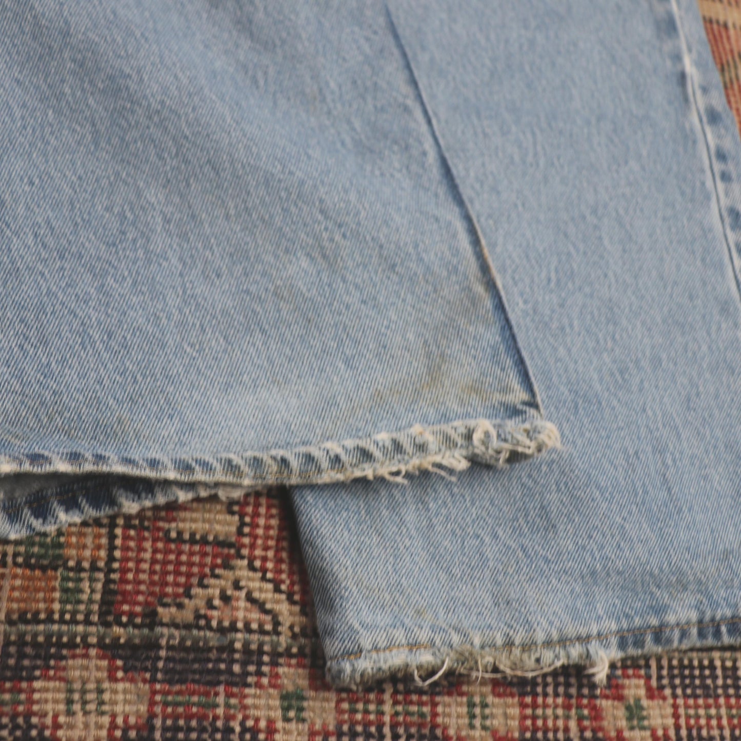 Lee W46 L29 Straight Leg Loose Fit Blue Denim Jeans