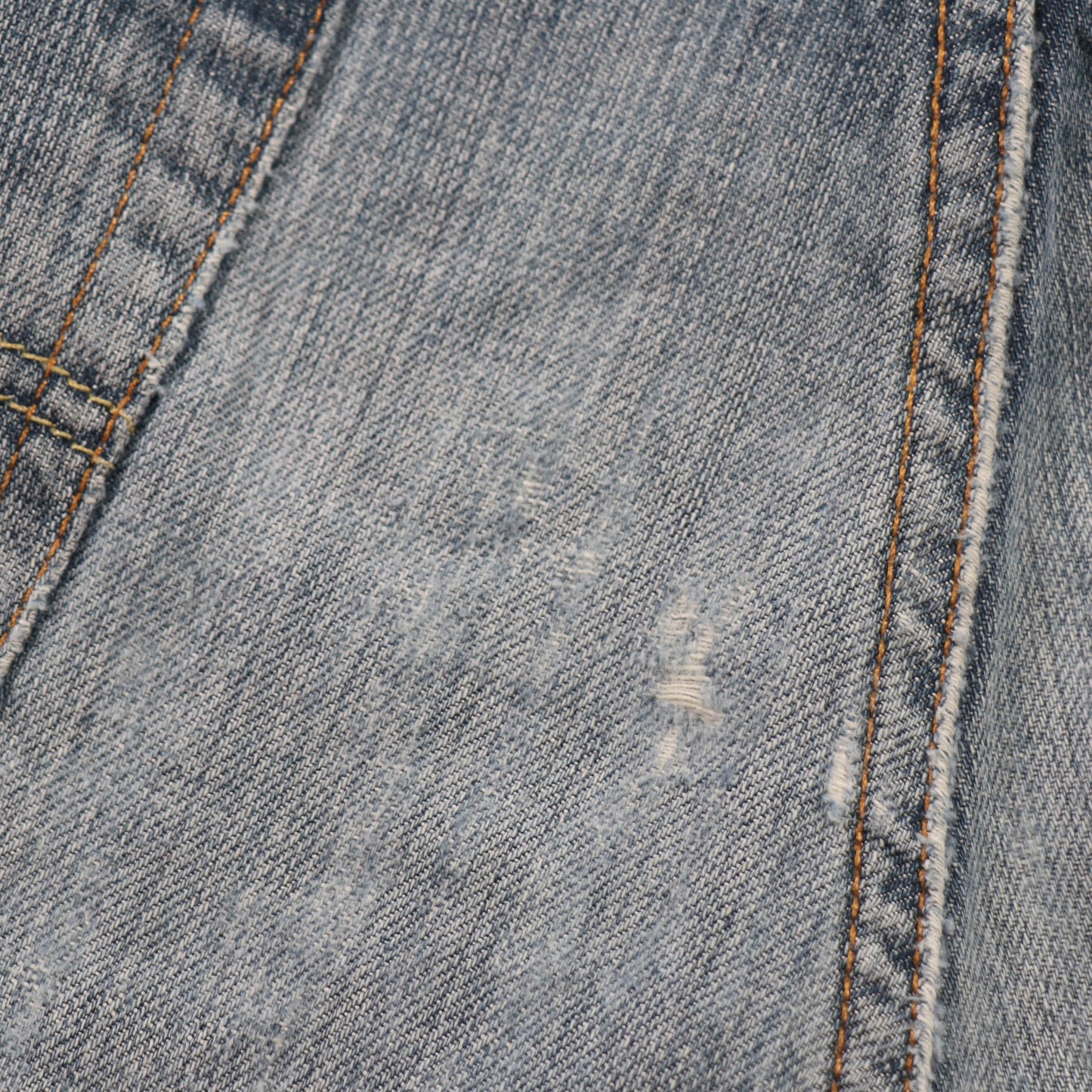 Levi's 502 Red Tab W24 L24 Tapered Leg Regular Fit Classic Ripped Style Blue Den