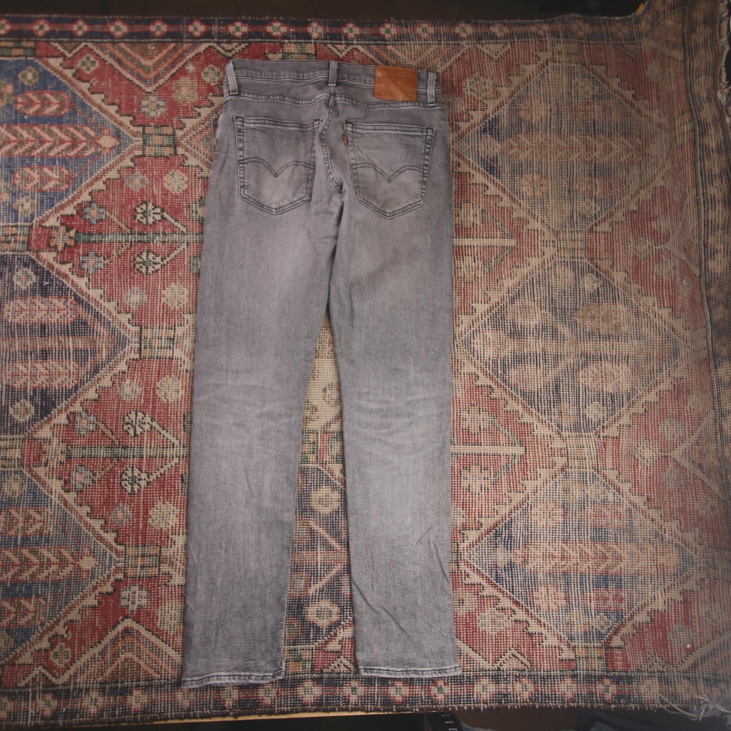 Levi's 512 W30 L30 Tapered Leg Slim Fit Grey Denim Jeans
