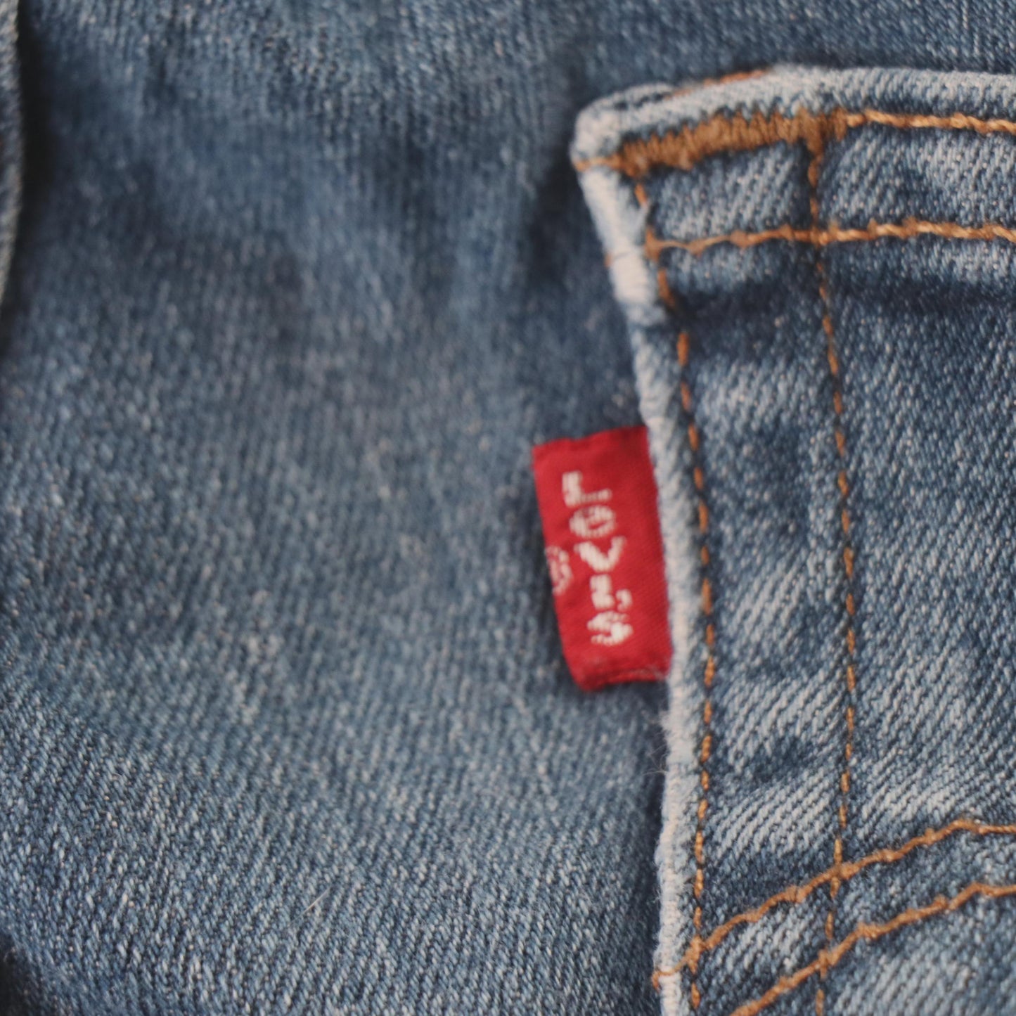 Levi's 529 Red Tab W26 L31 Bootcut Slim Fit Blue Denim Jeans