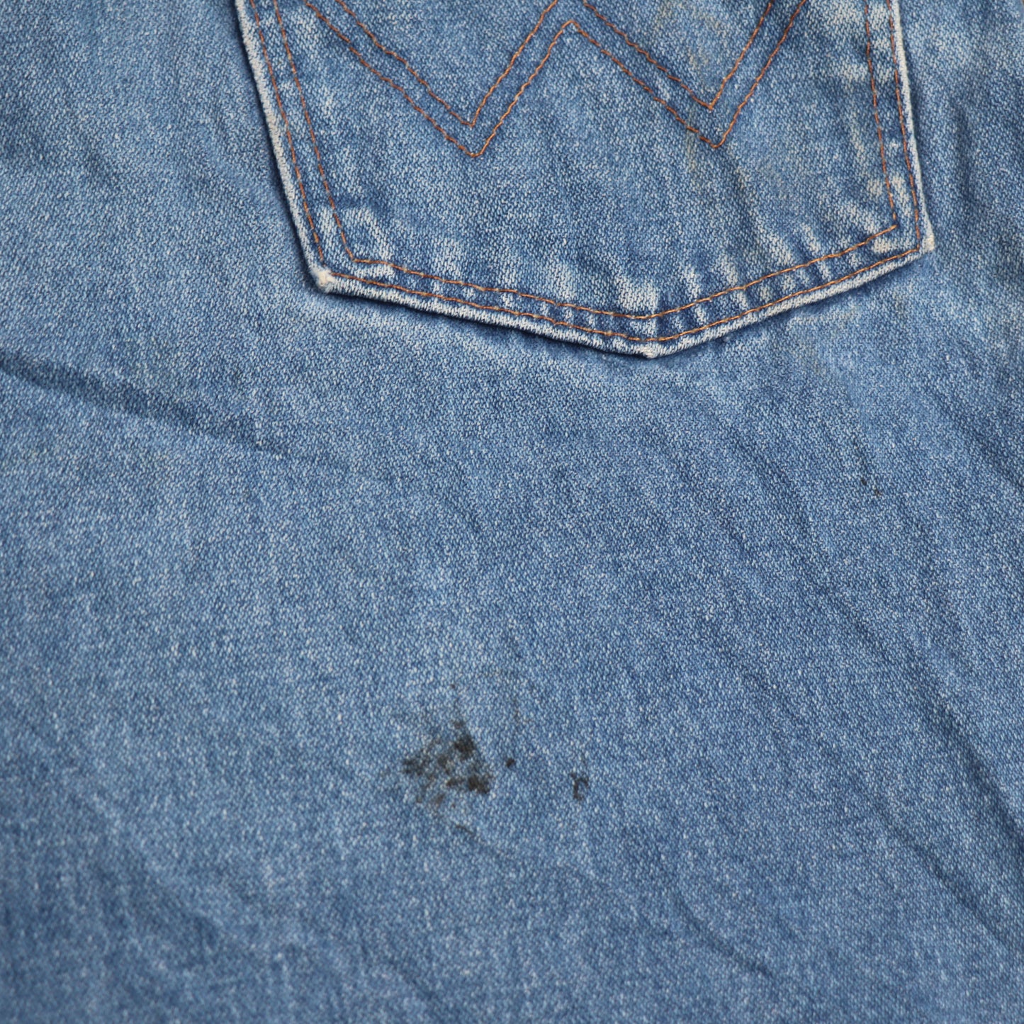 Wrangler W34 L29 Straight Leg Relaxed Fit Blue Denim Jeans