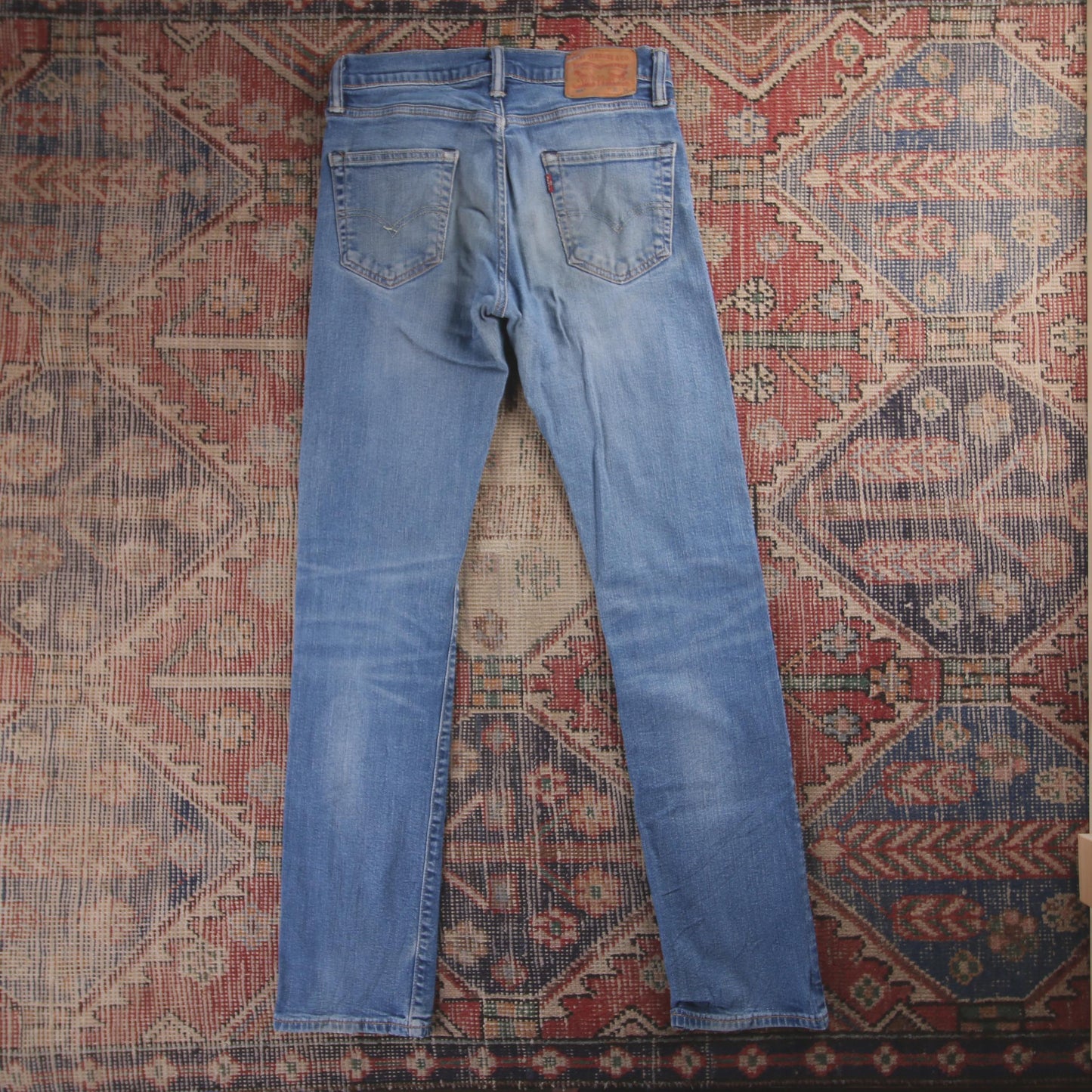 Levi's 504 Red Tab W30 L32 Straight Leg Regular Fit Blue Denim Jeans