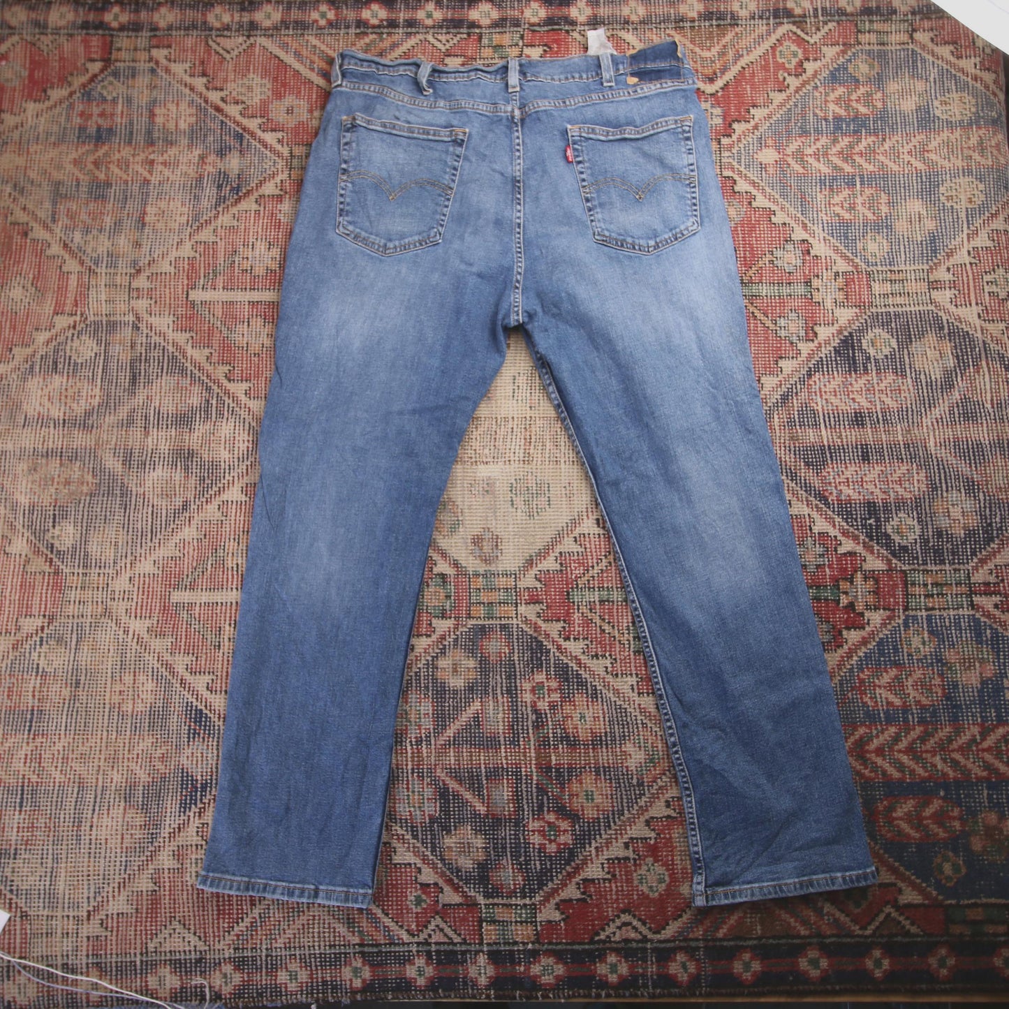 Levi's W38 L28 Straight Leg Blue Denim Jeans