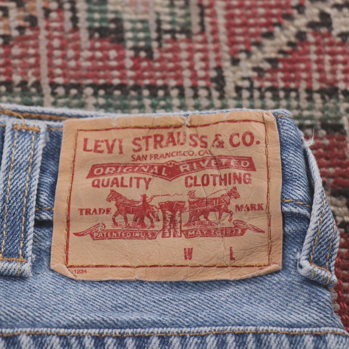 Levi's Red Tab W32 L27 Slim Straight Leg Jeans Blue Denim Jeans