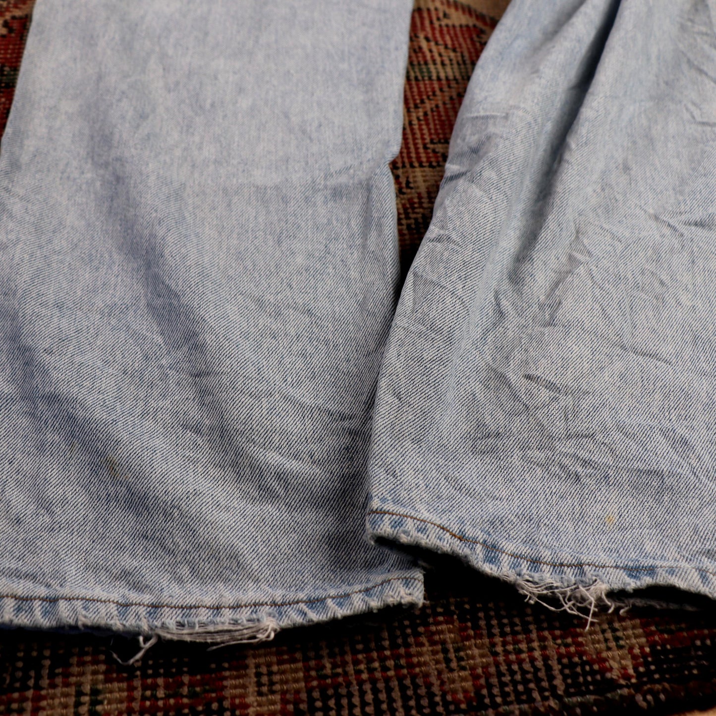 Wrangler W34 L29 Straight Leg Relaxed Fit Blue Denim Jeans