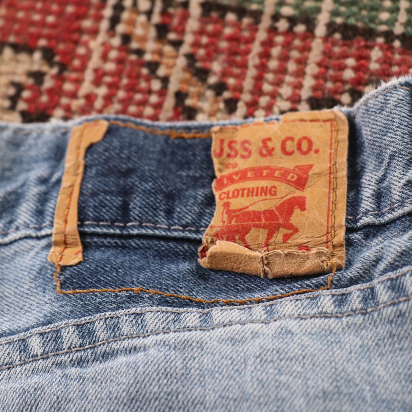 Levi's Red Tab W34 L26 Straight Blue Denim Jeans